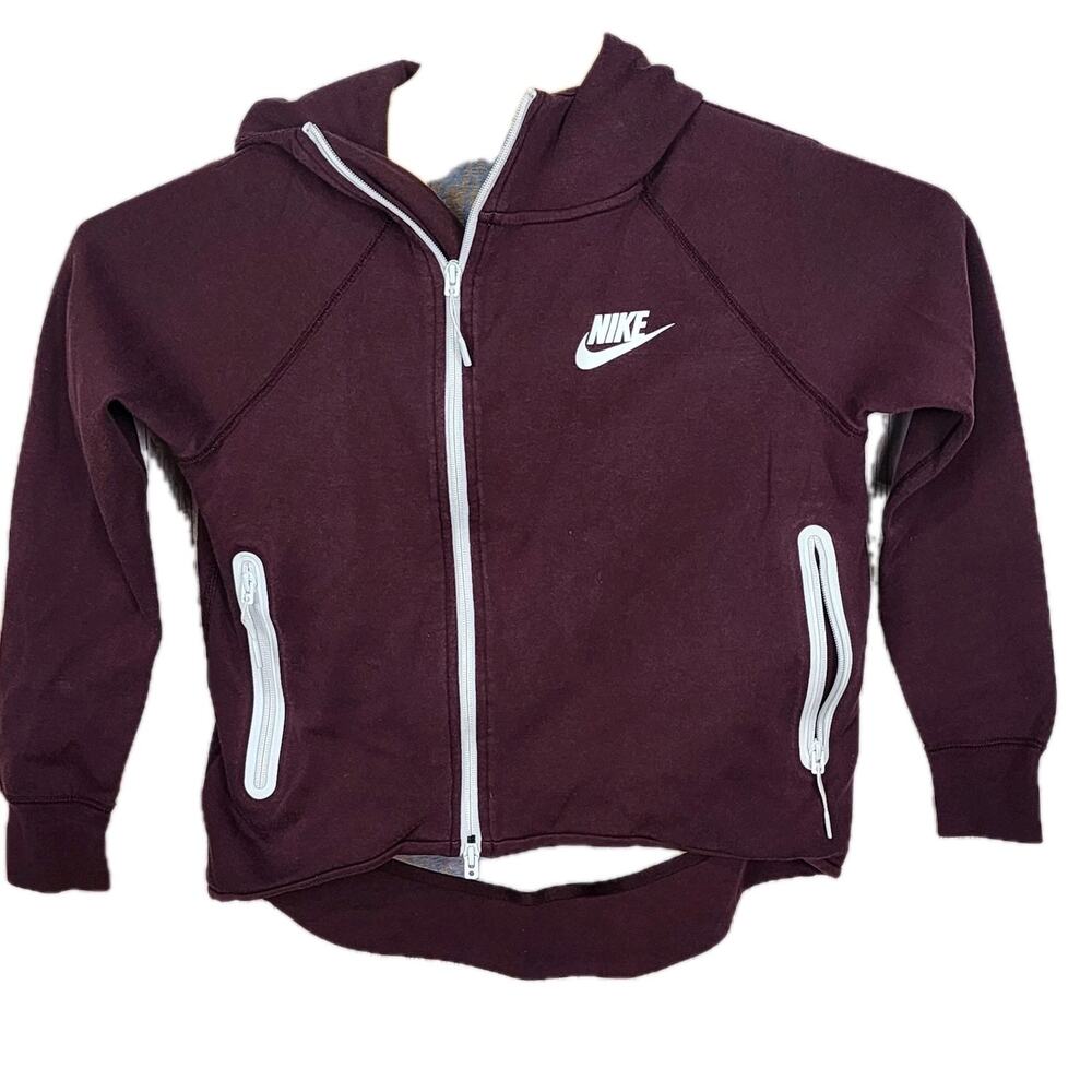 Nike Womens Gym Full Zip Hoodie Heathered Sweatshirt XS RN56323